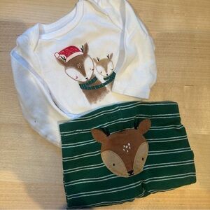 Carter's Christmas Reindeer Matching Set
